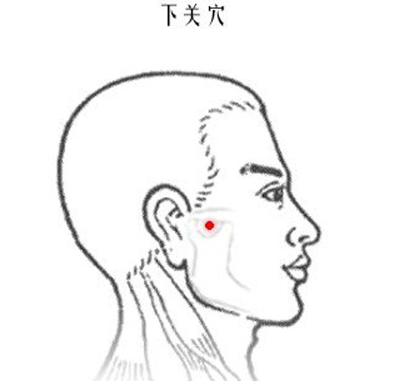 下關穴→通絡聰耳