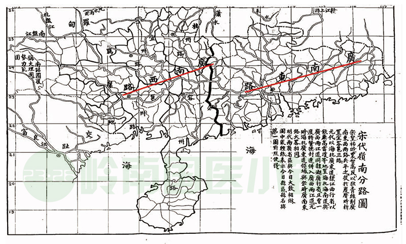 宋代嶺南分路圖